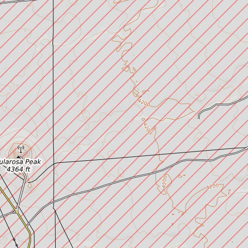 OpenTopoMap map of French Spring, NM