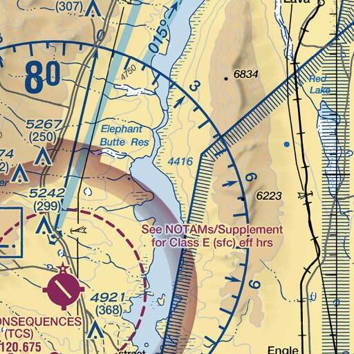 FAA VFR chart of Hackberry Canyon, NM