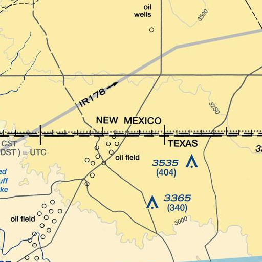 FAA VFR chart of Hackberry Windmill, NM