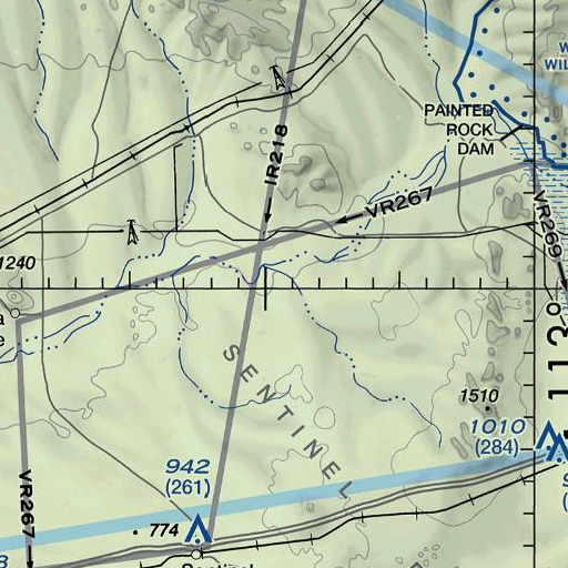 FAA VFR chart of Oatman Flat, AZ