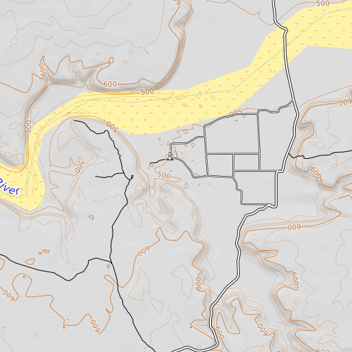 OpenTopoMap map of Oatman Flat, AZ