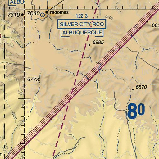 FAA VFR chart of Kemp Peak, NM