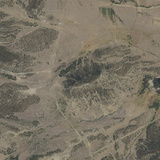 Aerial imagery of Kit Carson Mesa, NM