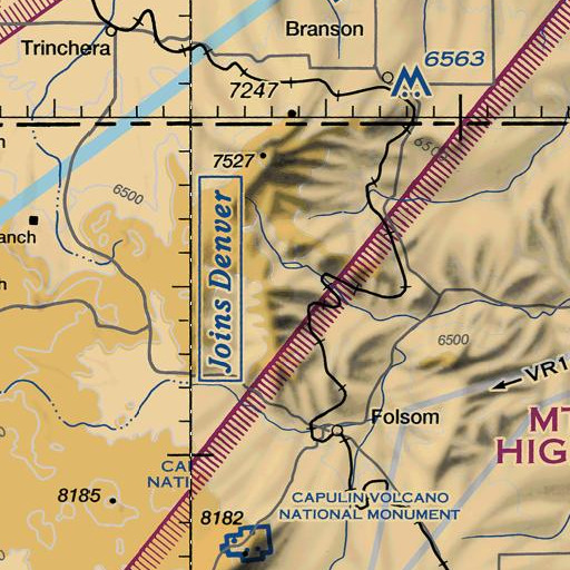 FAA VFR chart of Klondike Mesa, NM