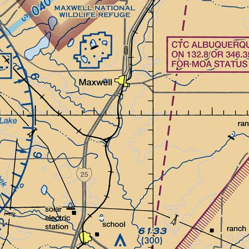 FAA VFR chart of Ladd Arroyo, NM
