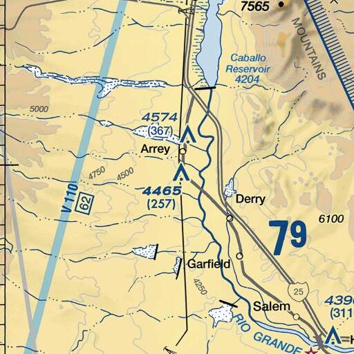 FAA VFR chart of Libby Spring, NM