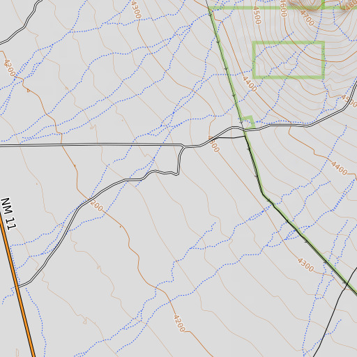 OpenTopoMap map of McBee Windmill, NM