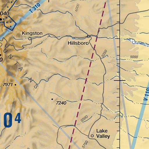 FAA VFR chart of McClede Mountain, NM