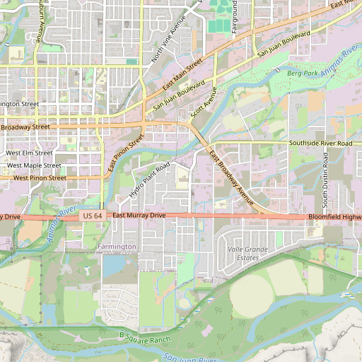 OpenStreetMap map of McCormick School, NM