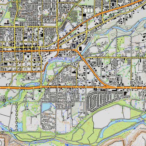 OpenTopoMap map of McCormick School, NM