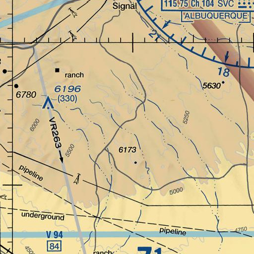 FAA VFR chart of McDaniel Ranch, NM