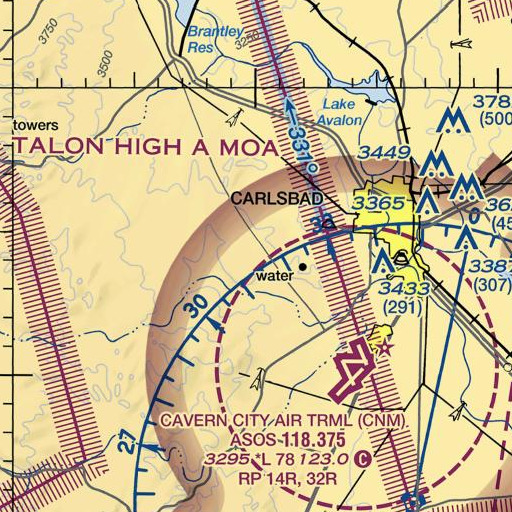 FAA VFR chart of McGruder Spring, NM
