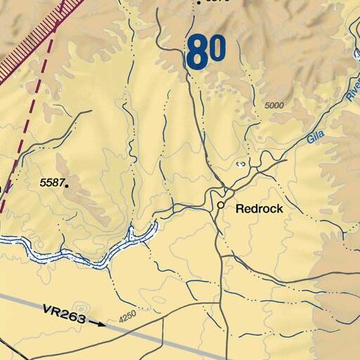 FAA VFR chart of McHaffey Windmill, NM