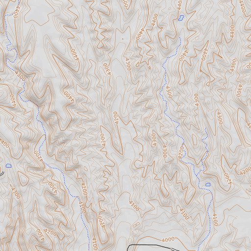 OpenTopoMap map of McHaffey Windmill, NM