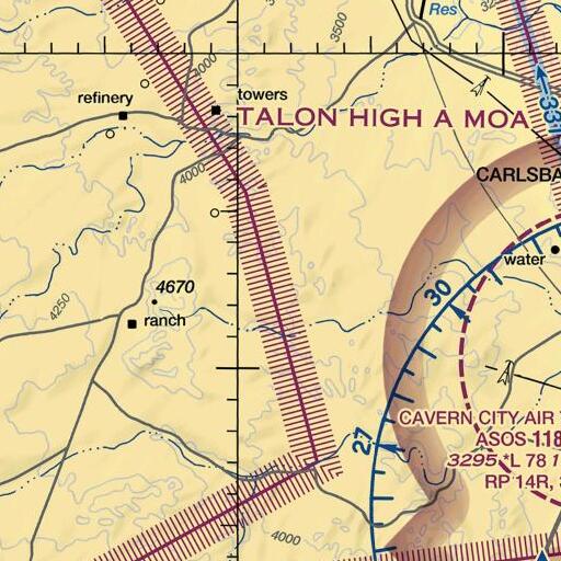 FAA VFR chart of McKittrick Hill, NM