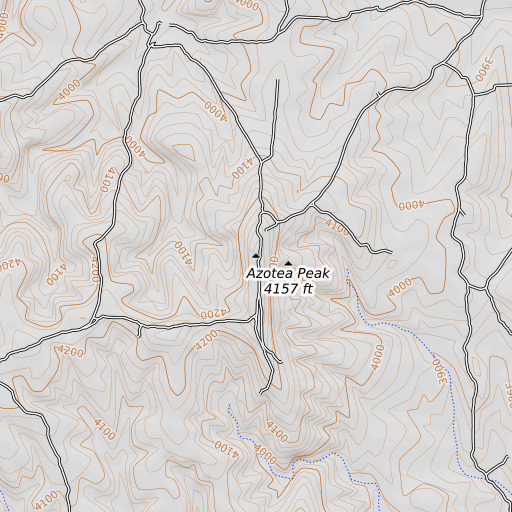 OpenTopoMap map of McKittrick Hill, NM