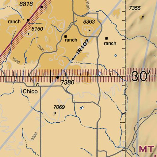 FAA VFR chart of Mesa Windmill, NM
