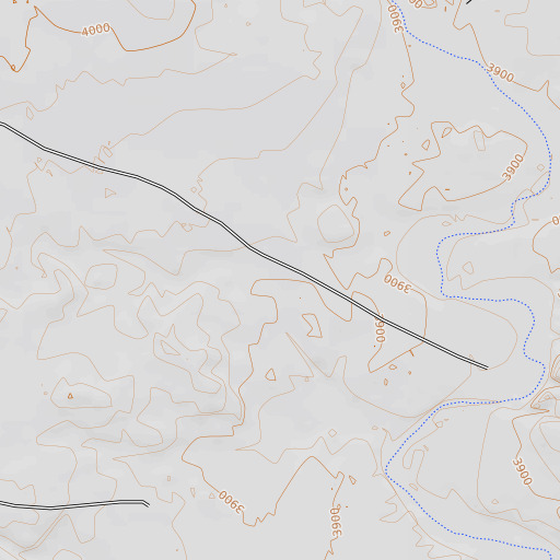 OpenTopoMap map of Middle Well, NM