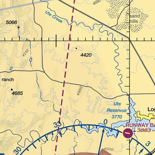 FAA VFR chart of Molina Spring, NM