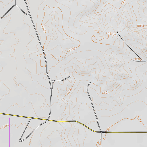 OpenTopoMap map of Molina Spring, NM