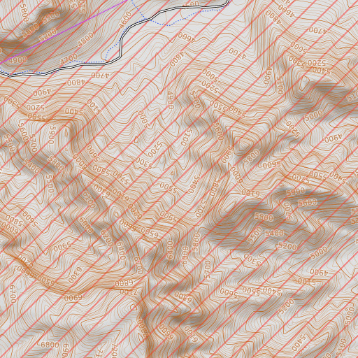 OpenTopoMap map of Mountain Sheep Spring, NM