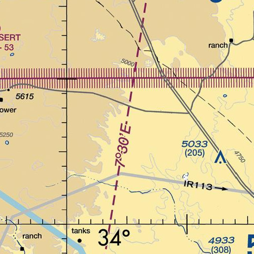 FAA VFR chart of Nester Well, NM