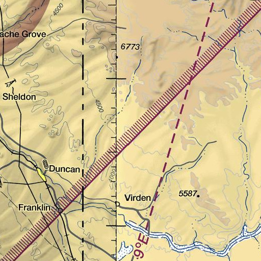 FAA VFR chart of Park Spring, NM