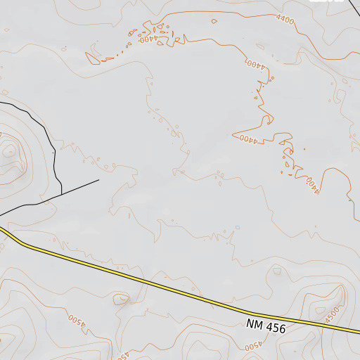 OpenTopoMap map of Potter Arroyo, NM