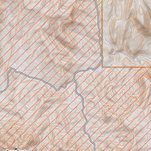 OpenTopoMap map of Rock House Spring, NM