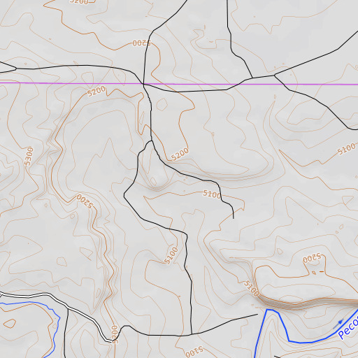 OpenTopoMap map of Salitre Spring, NM