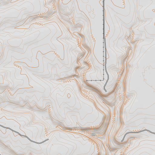 OpenTopoMap map of School Section Draw, NM