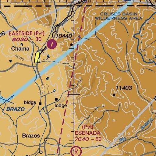 FAA VFR chart of Sugar Loaf Mountain, NM