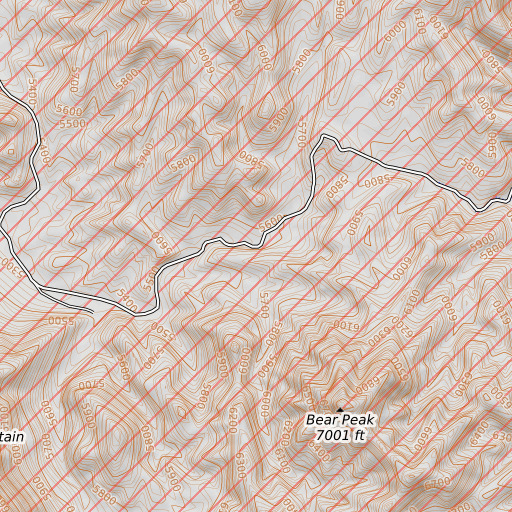 OpenTopoMap map of Upper Well, NM