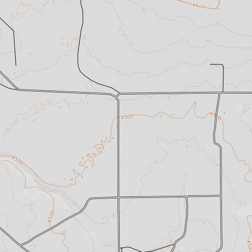 OpenTopoMap map of White Well, NM
