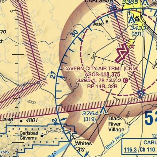 FAA VFR chart of Yellow Jacket Spring, NM