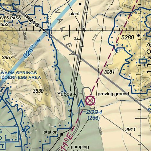 FAA VFR chart of Old Trails Highway Interchange, AZ