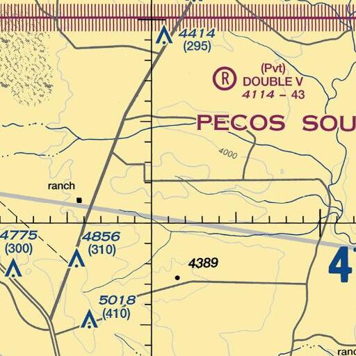 FAA VFR chart of Small Windmill, NM