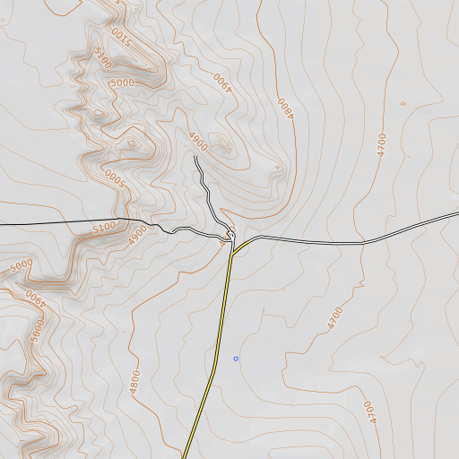 OpenTopoMap map of Wright Ranch, NM