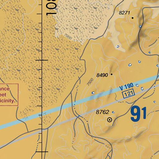 FAA VFR chart of Cebolla Creek, NM