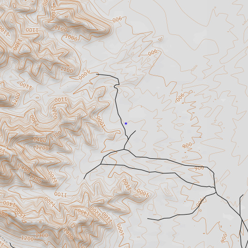 OpenTopoMap map of Oldman Tanque, AZ