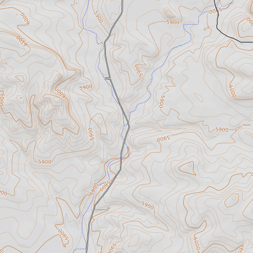 OpenTopoMap map of Arroyo Seco, NM