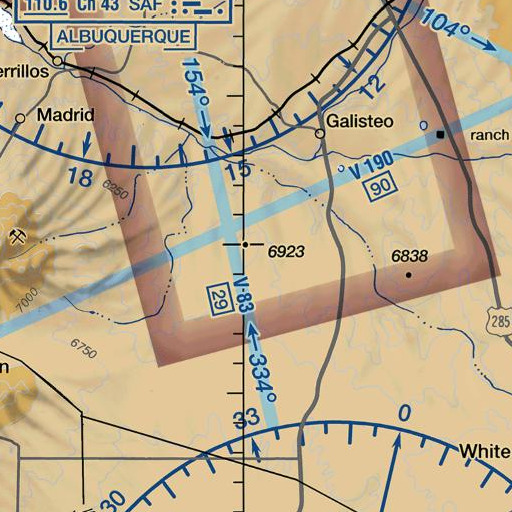 FAA VFR chart of Cerro Pelon, NM