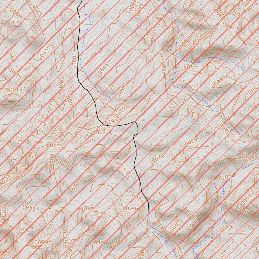 OpenTopoMap map of Distill Spring, NM