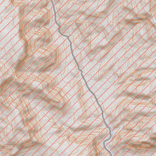 OpenTopoMap map of Waterhole Canyon, NM
