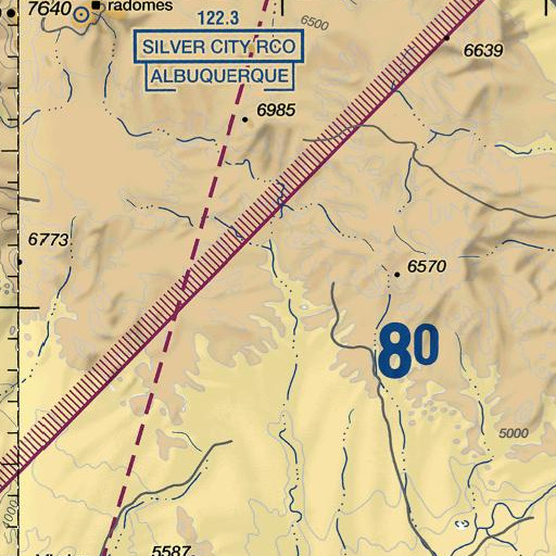 FAA VFR chart of Matthew Place, NM