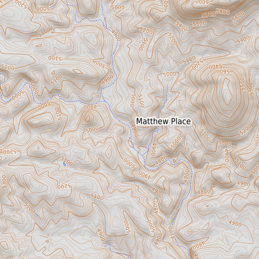 OpenTopoMap map of Matthew Place, NM