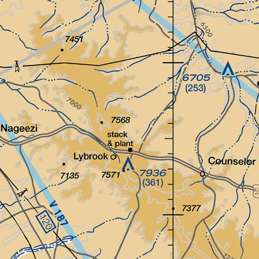 FAA VFR chart of Iron Spring, NM