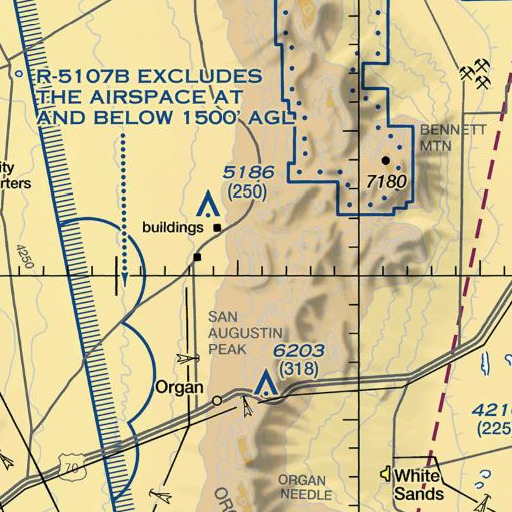 FAA VFR chart of Quartz Mountain, NM