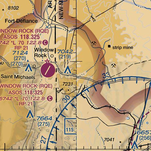 FAA VFR chart of Divide Trading Post, NM