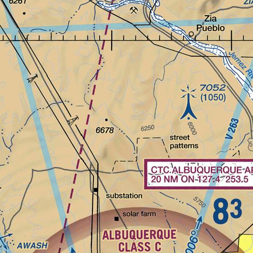 FAA VFR chart of La Ceja, NM